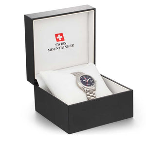 Swiss-Mountaineer Women's Gletscherhorn Blue Dial Quartz Watch