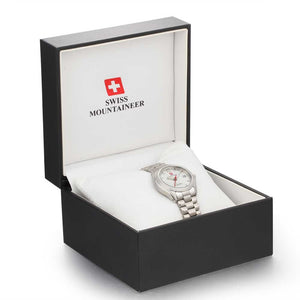 Swiss-Mountaineer Women's Gletscherhorn White Dial Quartz Watch
