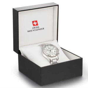 Swiss-Mountaineer Men's Solothurn White Dial Quartz Watch