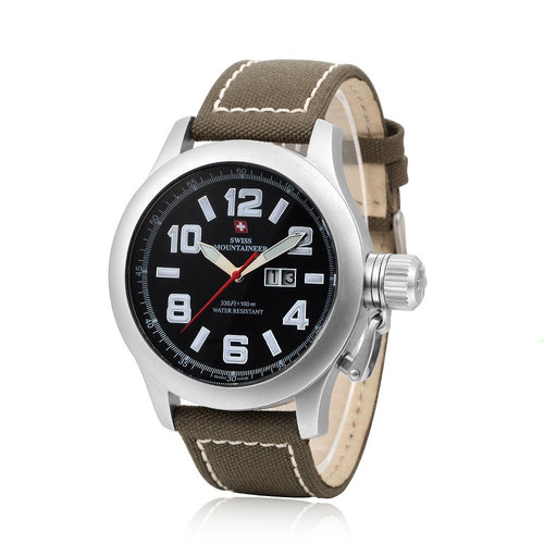 Swiss Mountaineer Men's Pointe Sud de Moming Black Dial Chronograph Watch –  Boutique von Burg