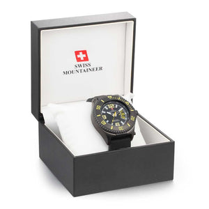Swiss-Mountaineer Men's Jakobshorn Yellow Date Quartz Watch