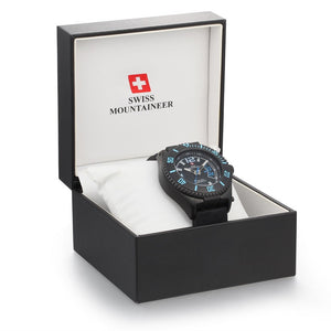 Swiss-Mountaineer Men's Jakobshorn Blue Date Quartz Watch
