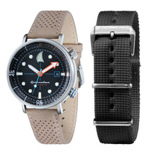 Load image into Gallery viewer, Spinnaker Tavolara Automatic Black Dial Leather Strap and Nato Strap Men&#39;s Watch