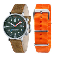 Load image into Gallery viewer, Spinnaker Tavolara Automatic Green Dial Leather Strap and Nato Strap Men&#39;s Watch